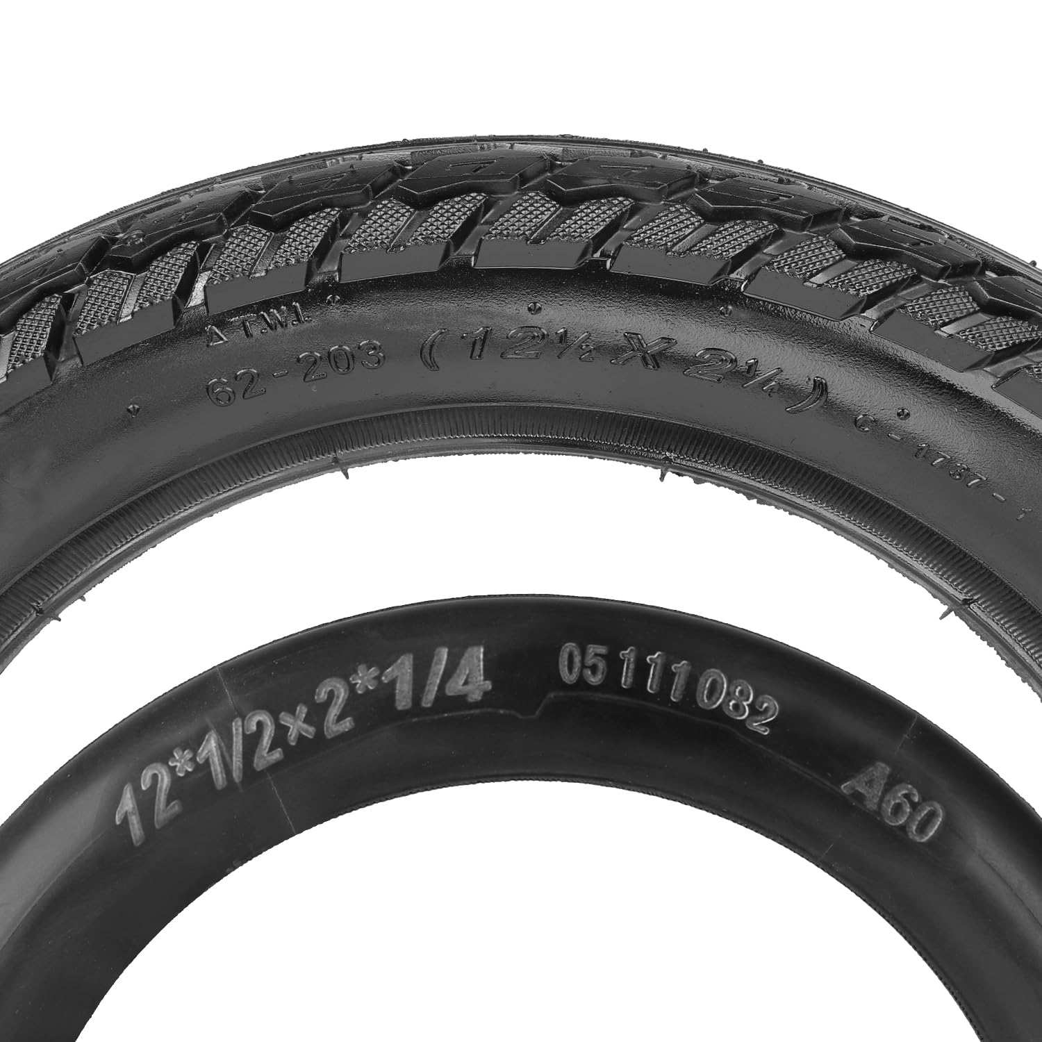 StaiBC close-up of tire tread showing grip pattern for safer rolling