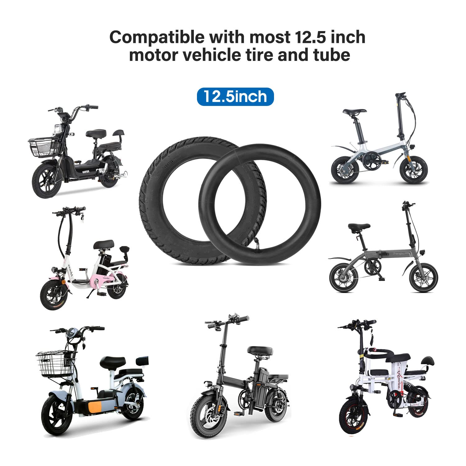 StaiBC tire mounted on scooter wheel showing ready-to-ride compatibility