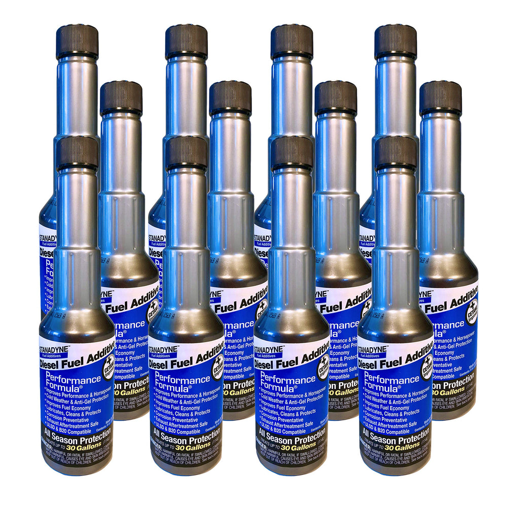 Stanadyne front packaging showing 12-pack and part number, ensures proper product choice