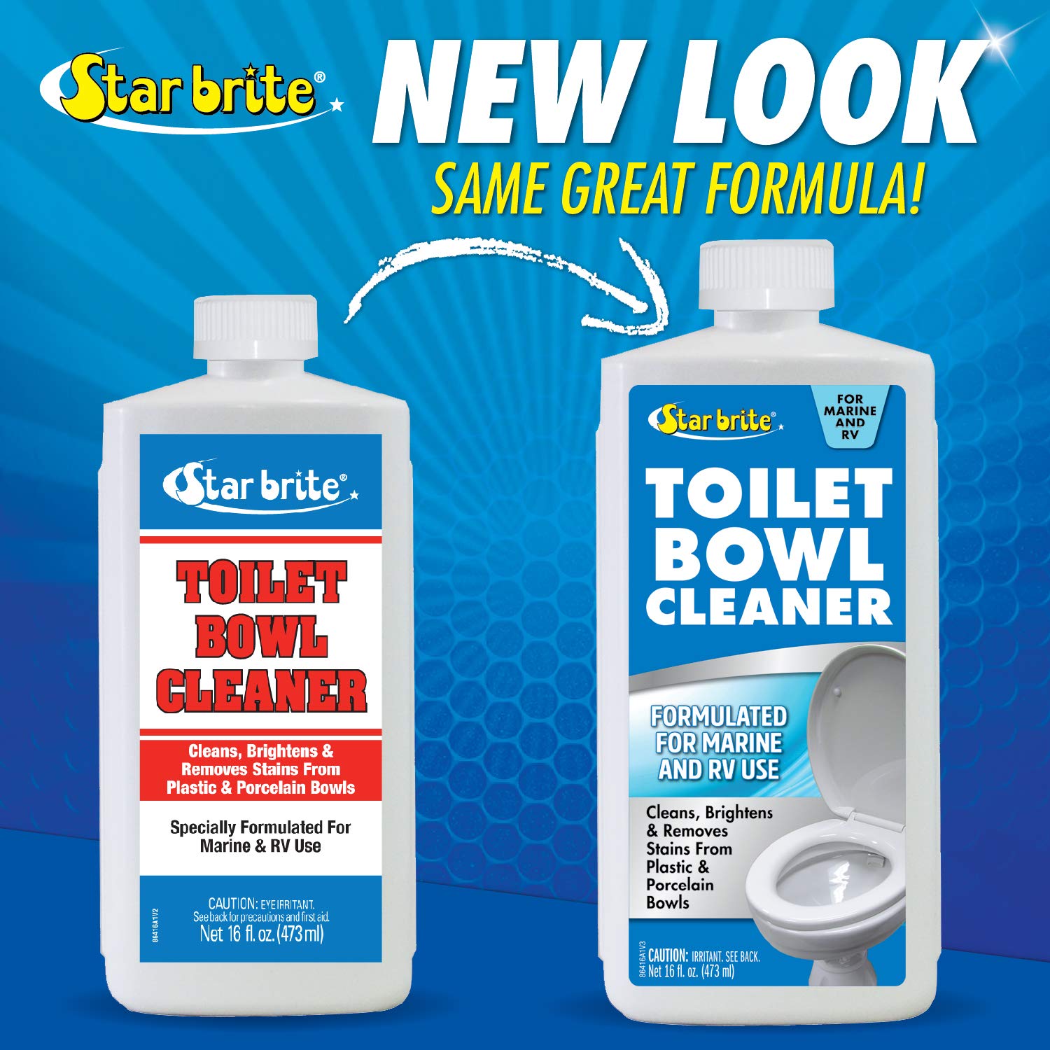 STAR BRITE in an RV bathroom providing stain removal and odor control on the go