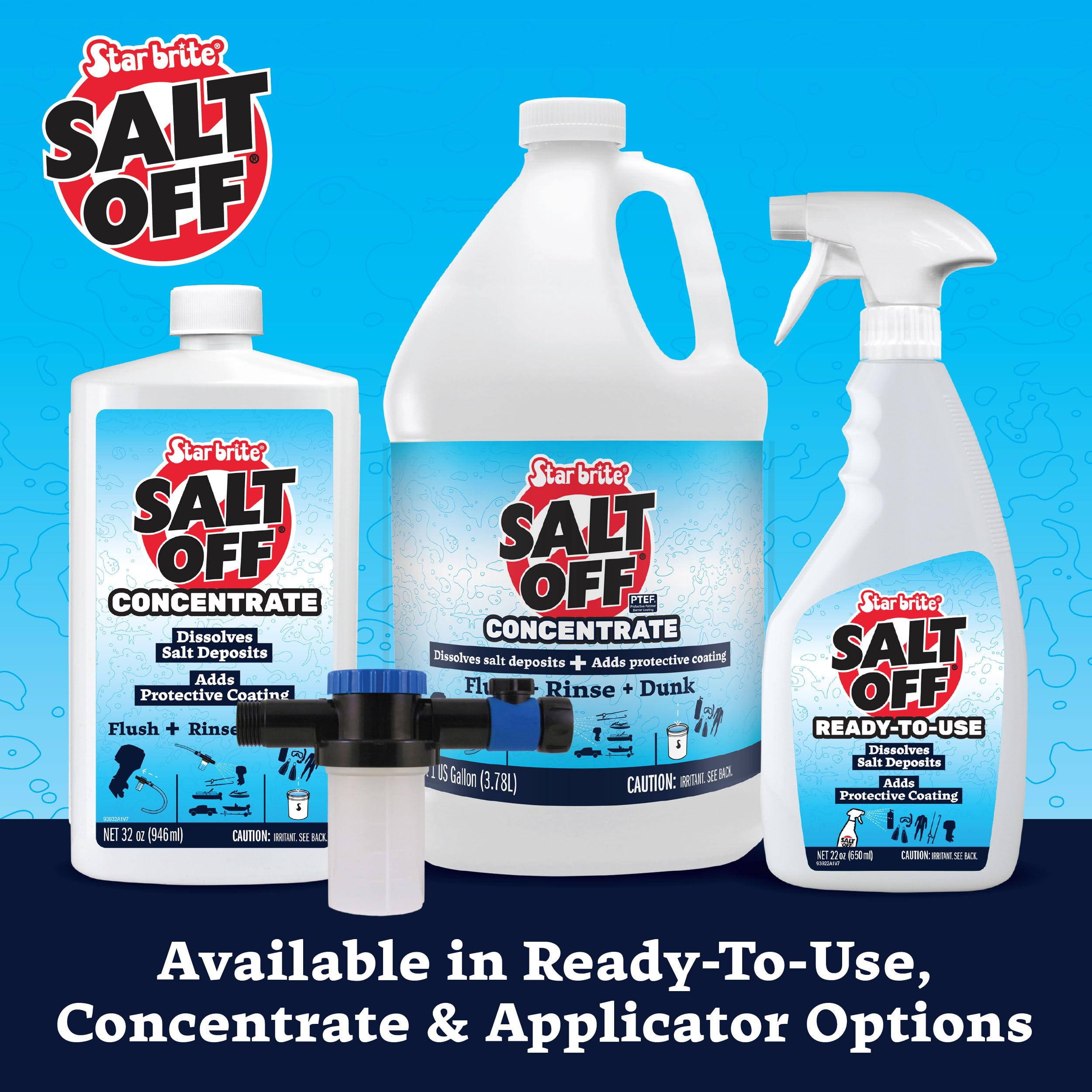 STAR BRITE lineup of bottles and gallon sizes for scalable maintenance benefit