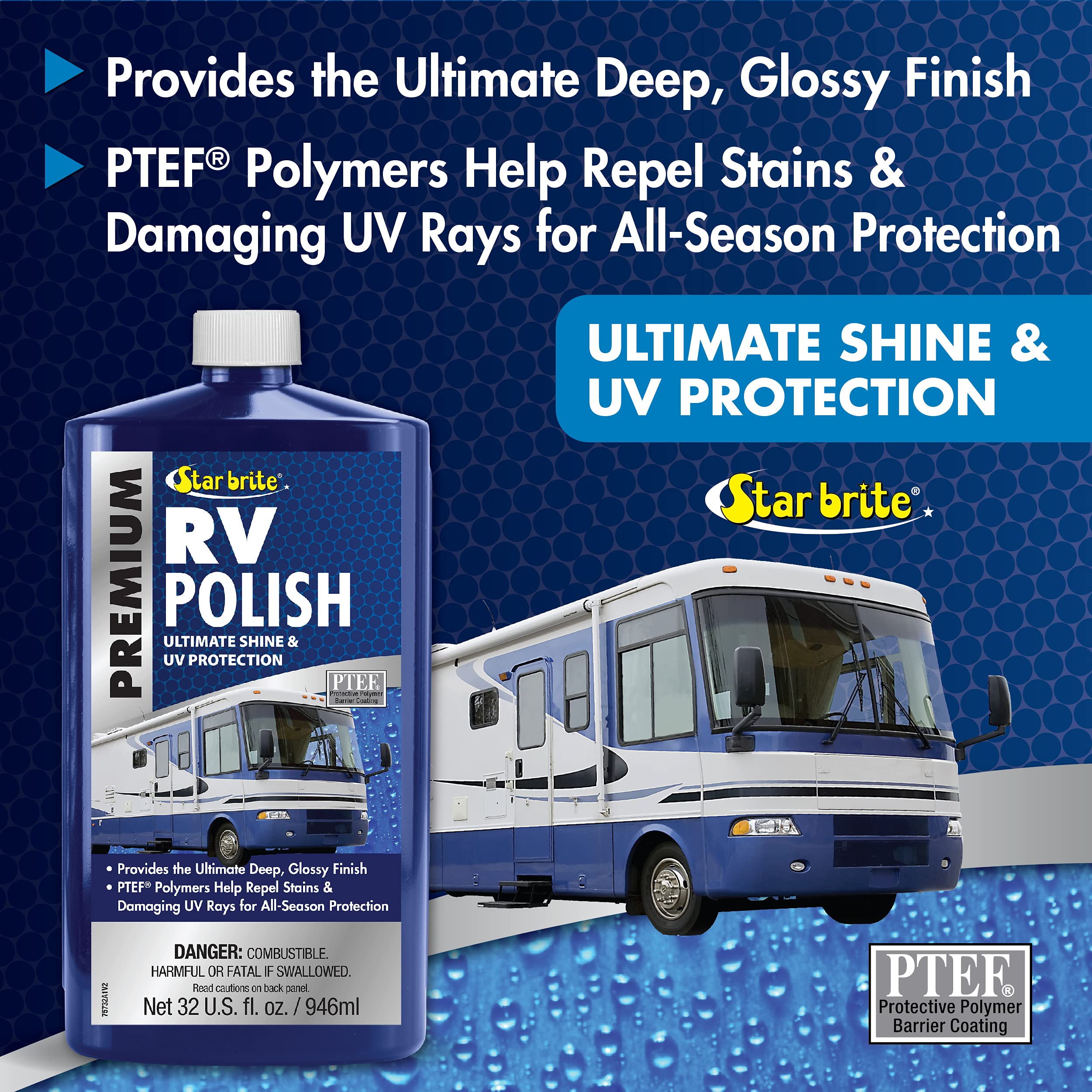 STAR BRITE polish being applied with buffer for faster professional results