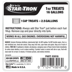 STAR BRITE Star Tron back label with directions and dosing information