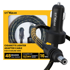 STARGEAR car adapter front view showing durable design and easy installation benefit