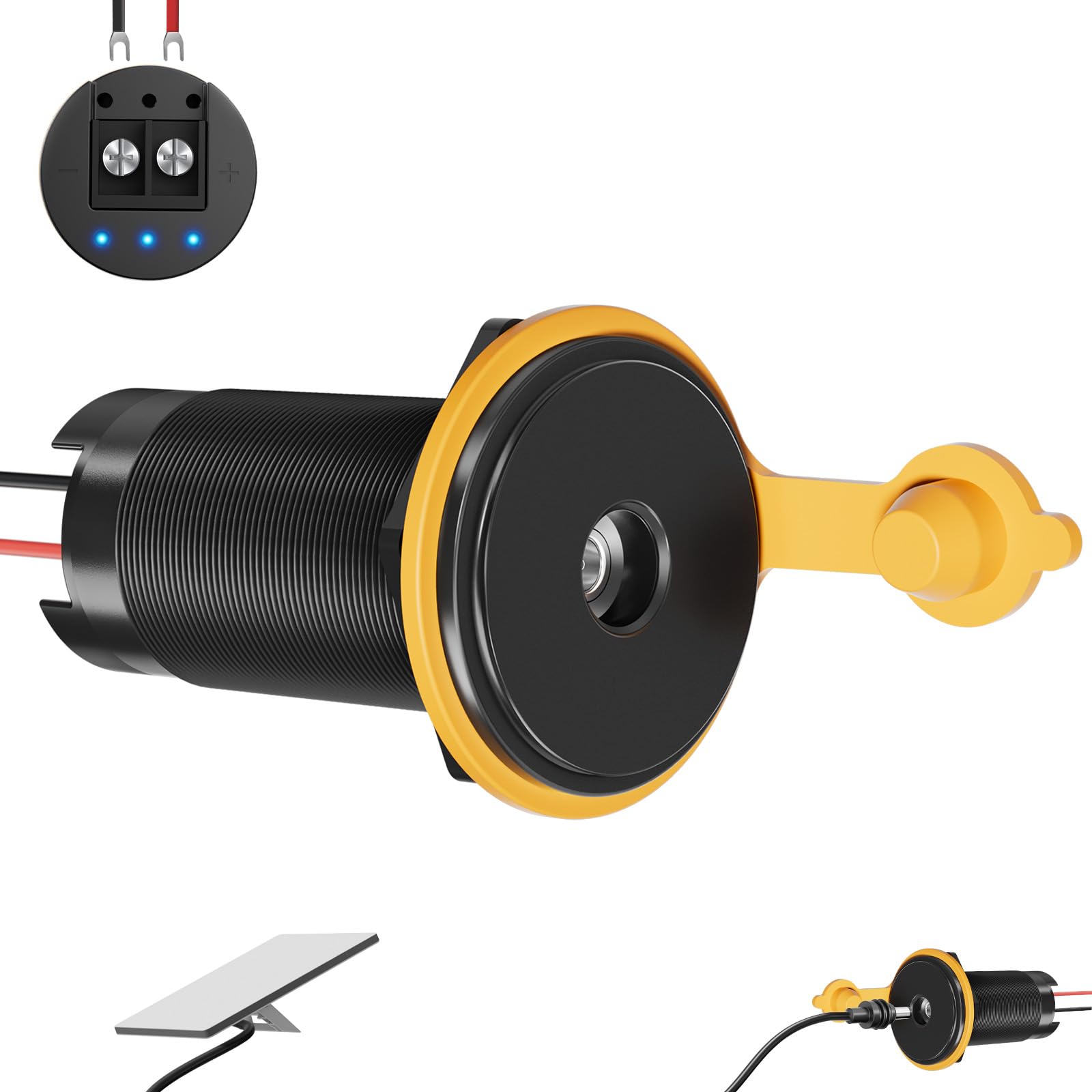 STARGEAR installed on boat transom with Starlink Mini, reliable marine connectivity benefit