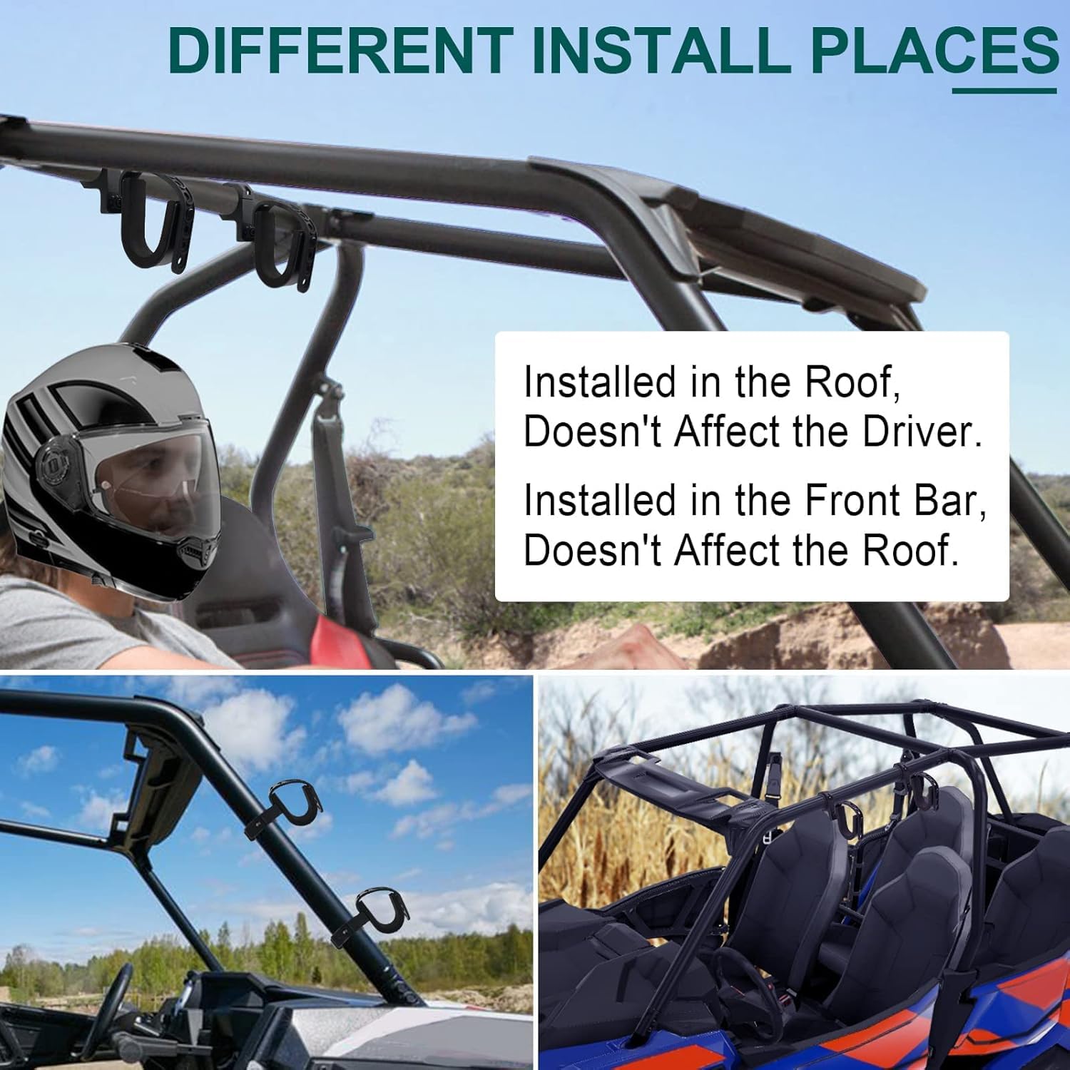 StarknightMT installed on Polaris RZR roll cage demonstrating fit and stability