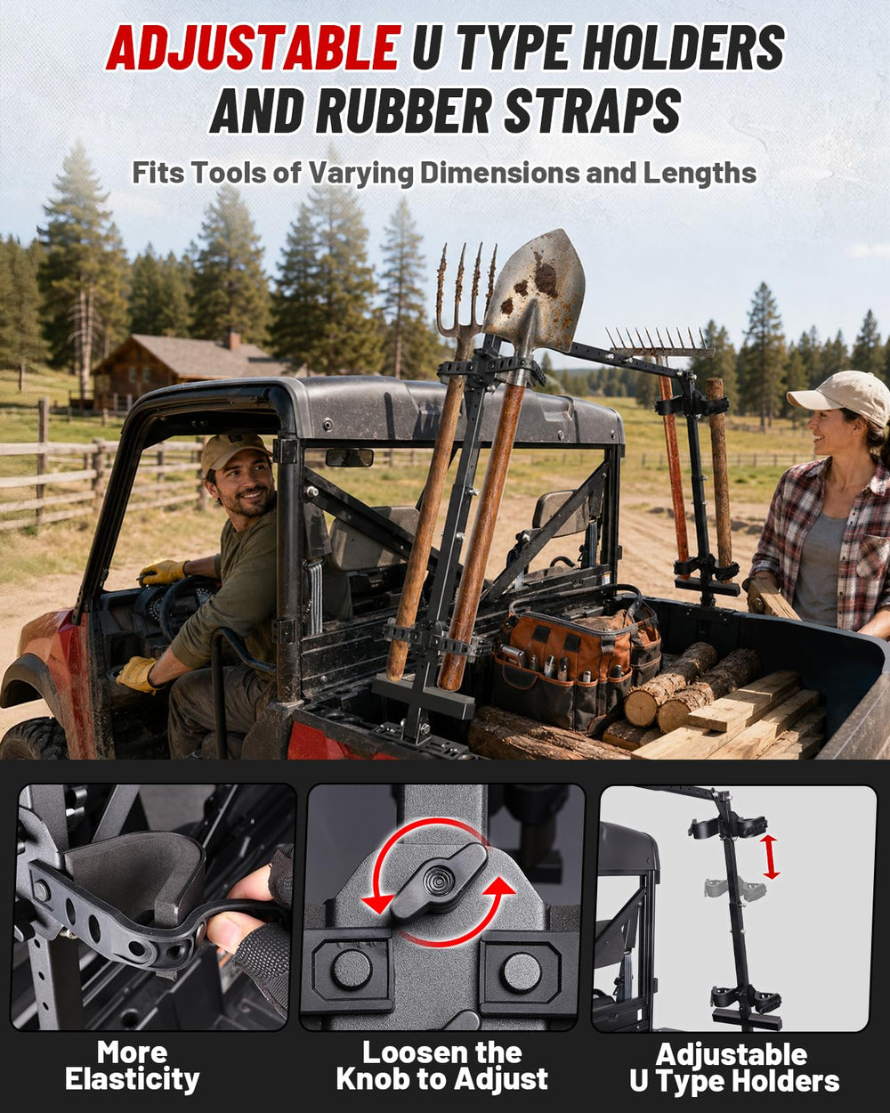 StarknightMT mounted on a Polaris Ranger bed providing organized, off-road ready storage