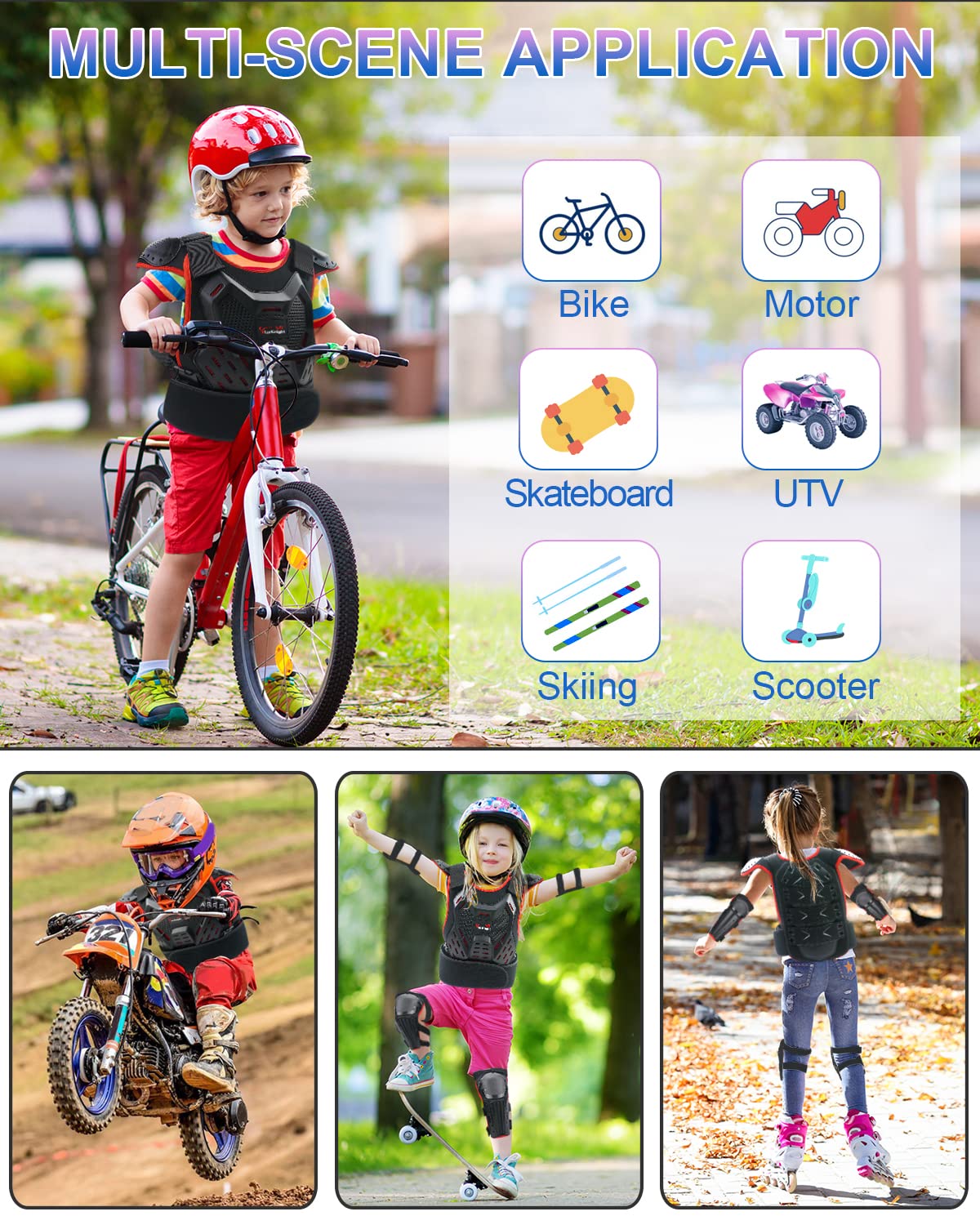 StarknightMT fit on child model demonstrating correct sizing range