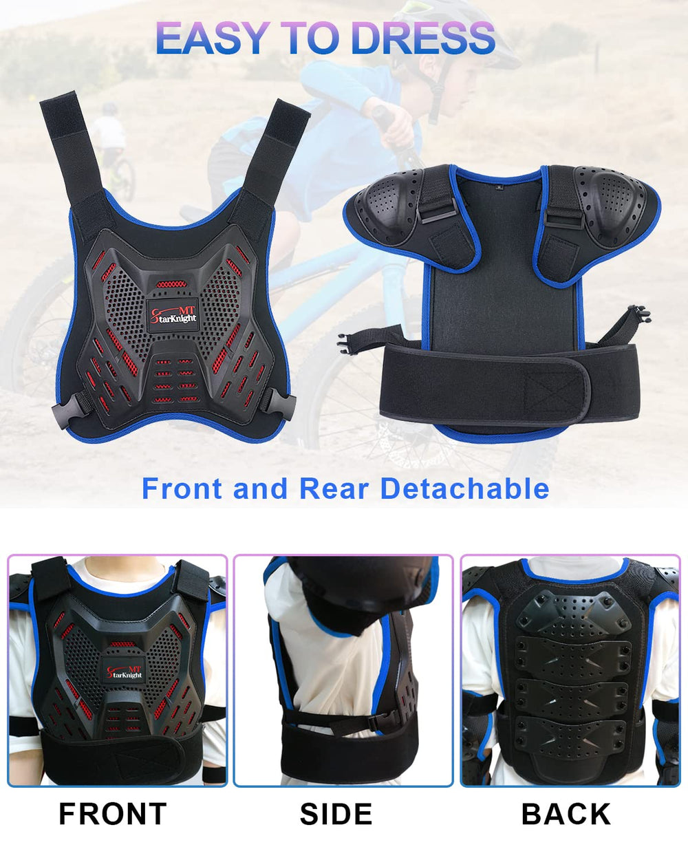 StarknightMT size comparison on child model to show adjustable fit