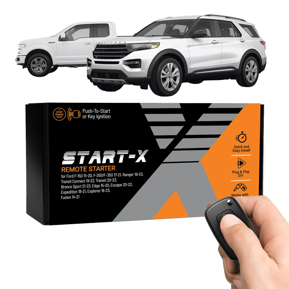 Start-X front view of remote start module showing compact design and easy mounting