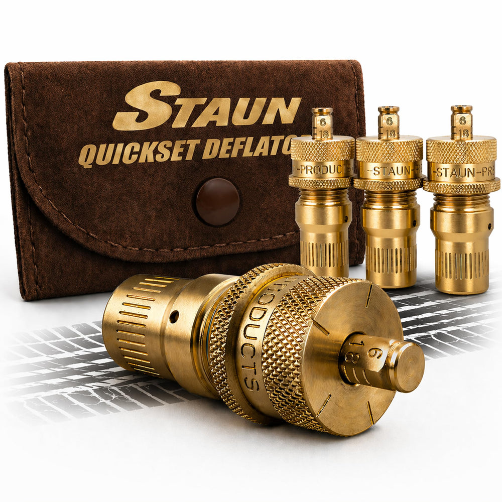 Staun front view showing compact design and easy storage benefit
