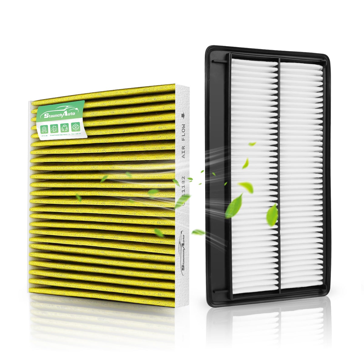 StaunchAuto engine filter front view showing fit and seal benefits