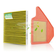 StaunchAuto front packaging showing engine and cabin filters, highlights compatibility