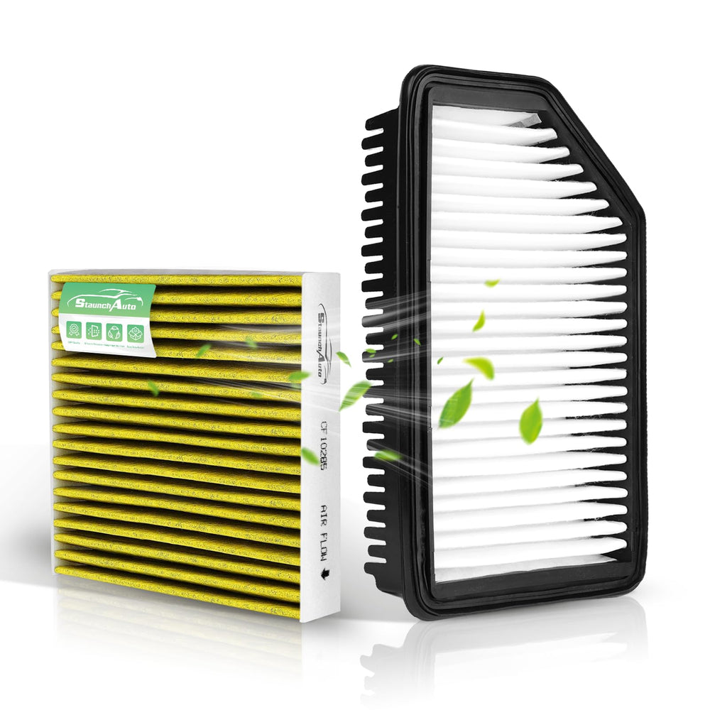 StaunchAuto front packaging showing both engine and cabin filters for Kia Soul and easy identification