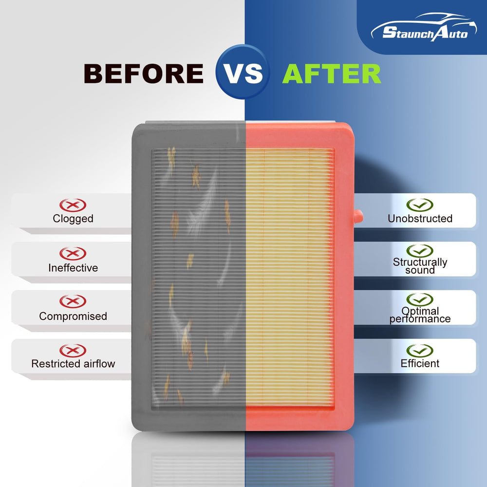 StaunchAuto filters beside ruler illustrating exact size for correct replacement