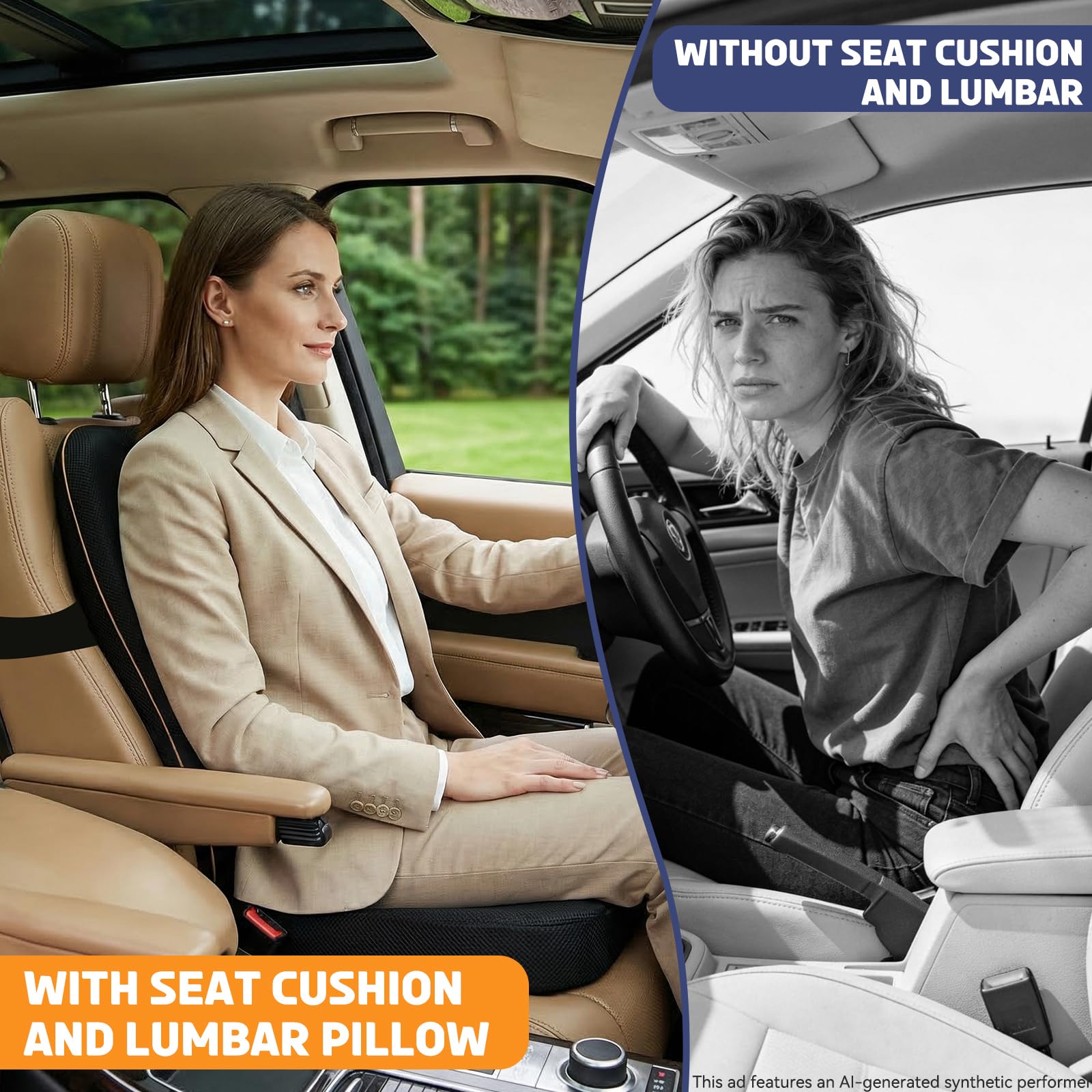 Stepxi side profile showing L-shaped seat and lumbar contour for balanced support