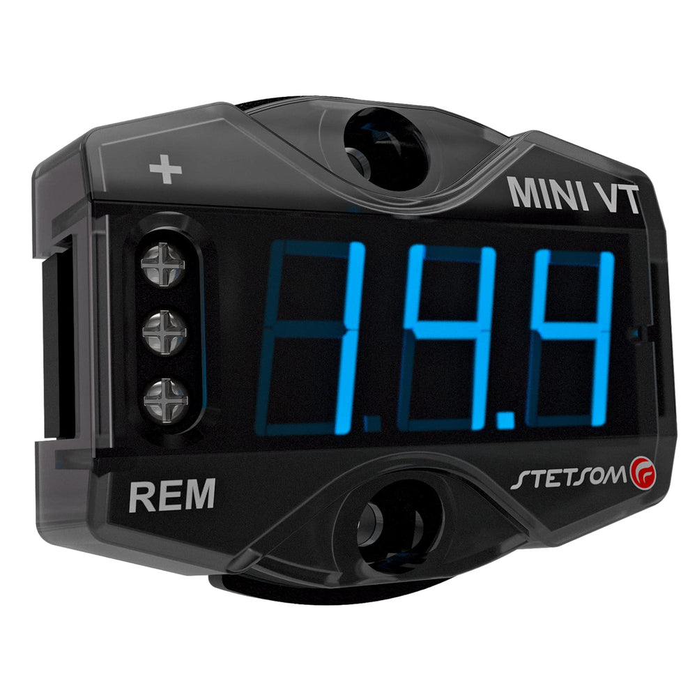 Stetsom MiniVT monitoring several batteries in a high-voltage audio system setup