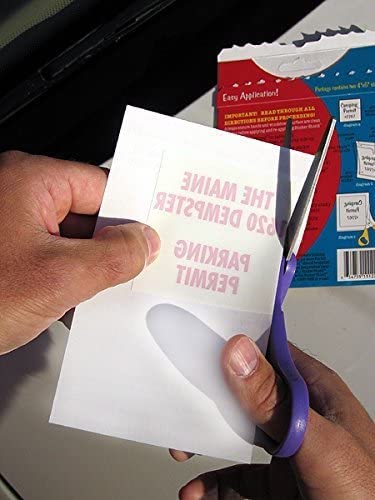 STICKER SHIELD with barcode visible through film for easy scanning