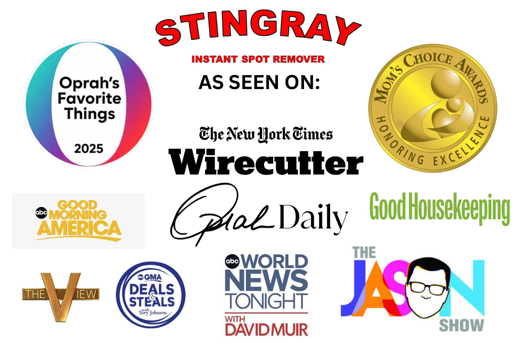 STINGRAY INSTANT SPOT REMOVER spray nozzle close-up for targeted application