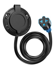 stio inlet plug front face showing outlet and flange for easy mounting and reliable connection