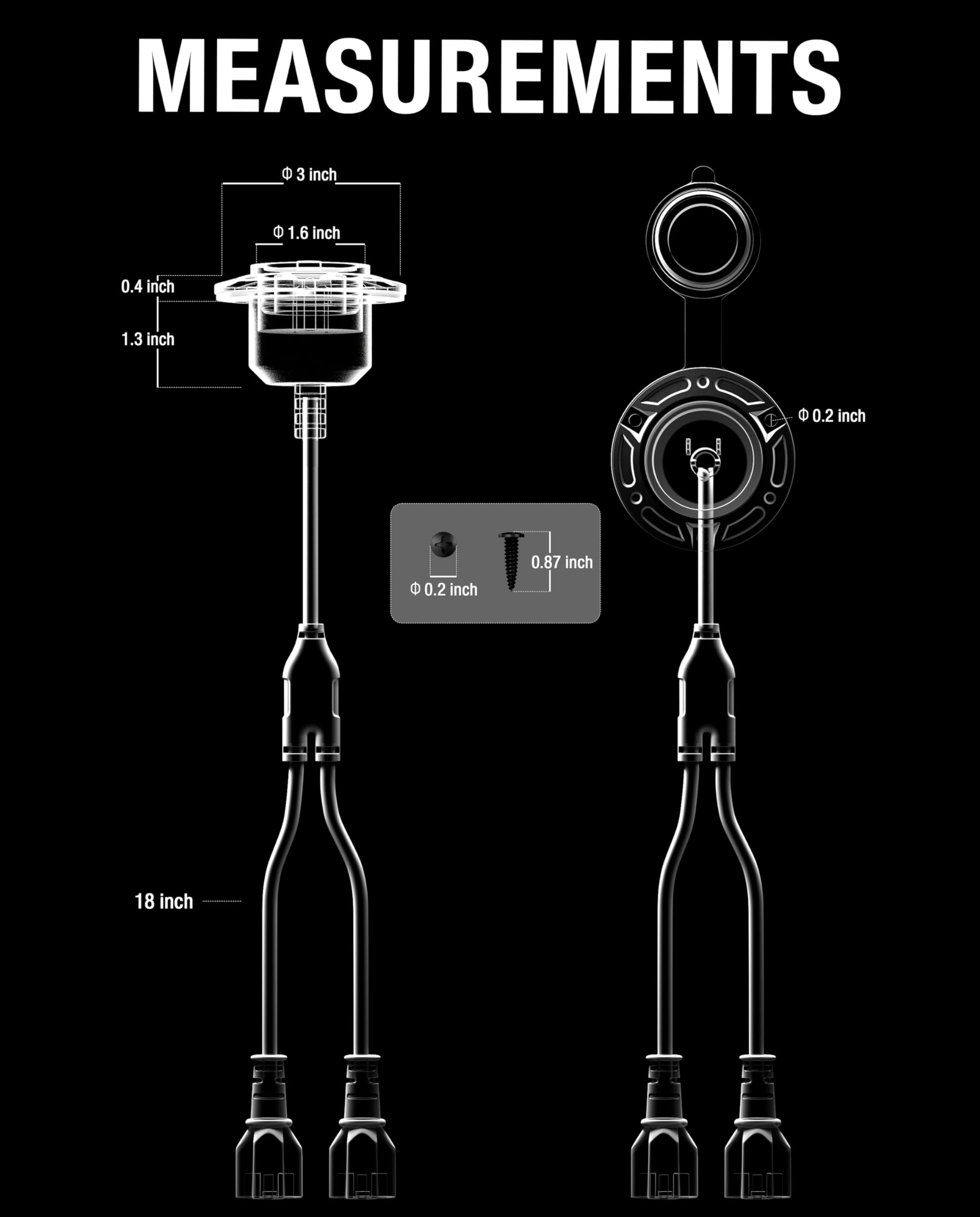 stio inlet beside a ruler showing dimensions for accurate cutout planning