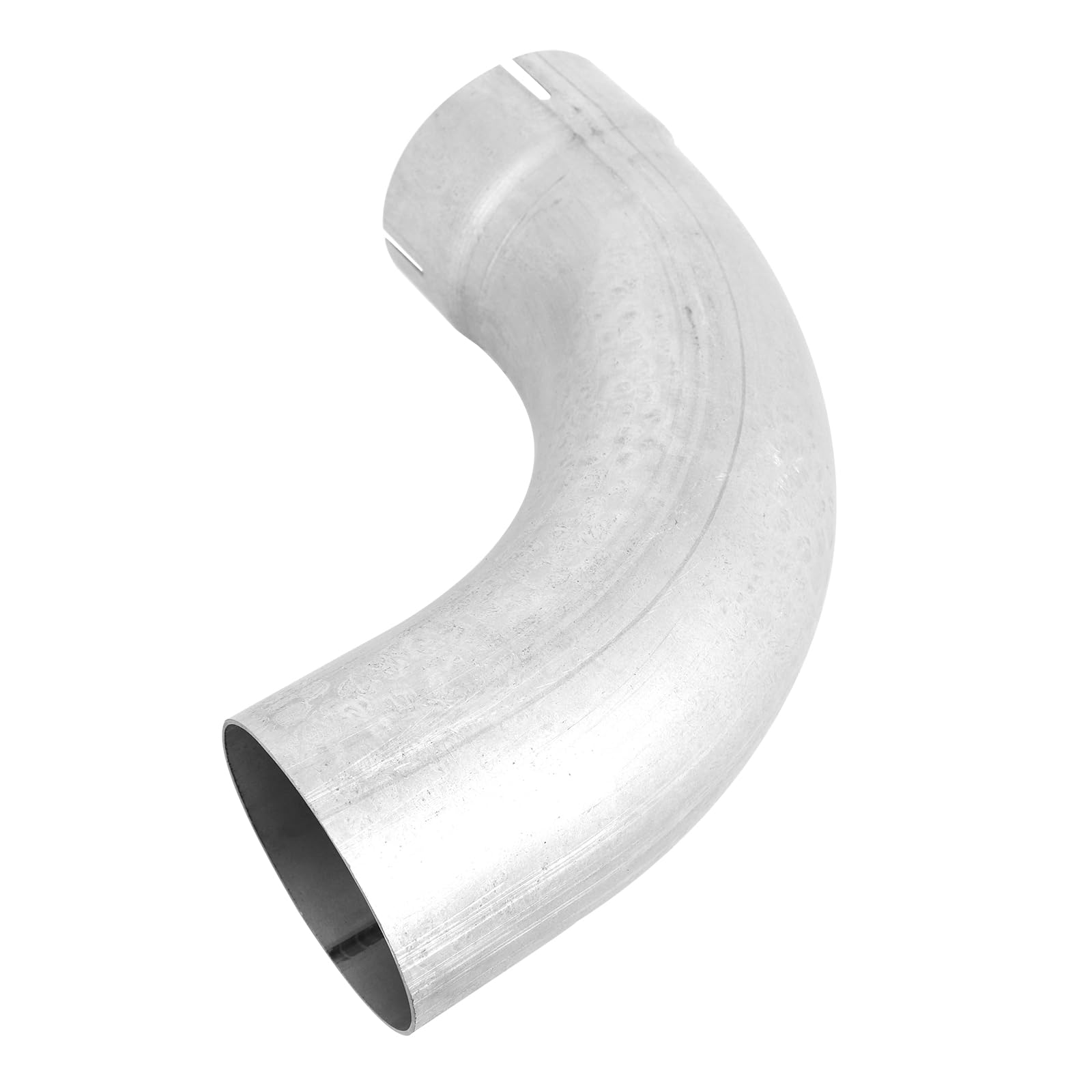 STMGW elbow beside ruler for scale to confirm 4" diameter and length fit