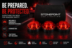 StonePoint LED size comparison in hand showing compact portability