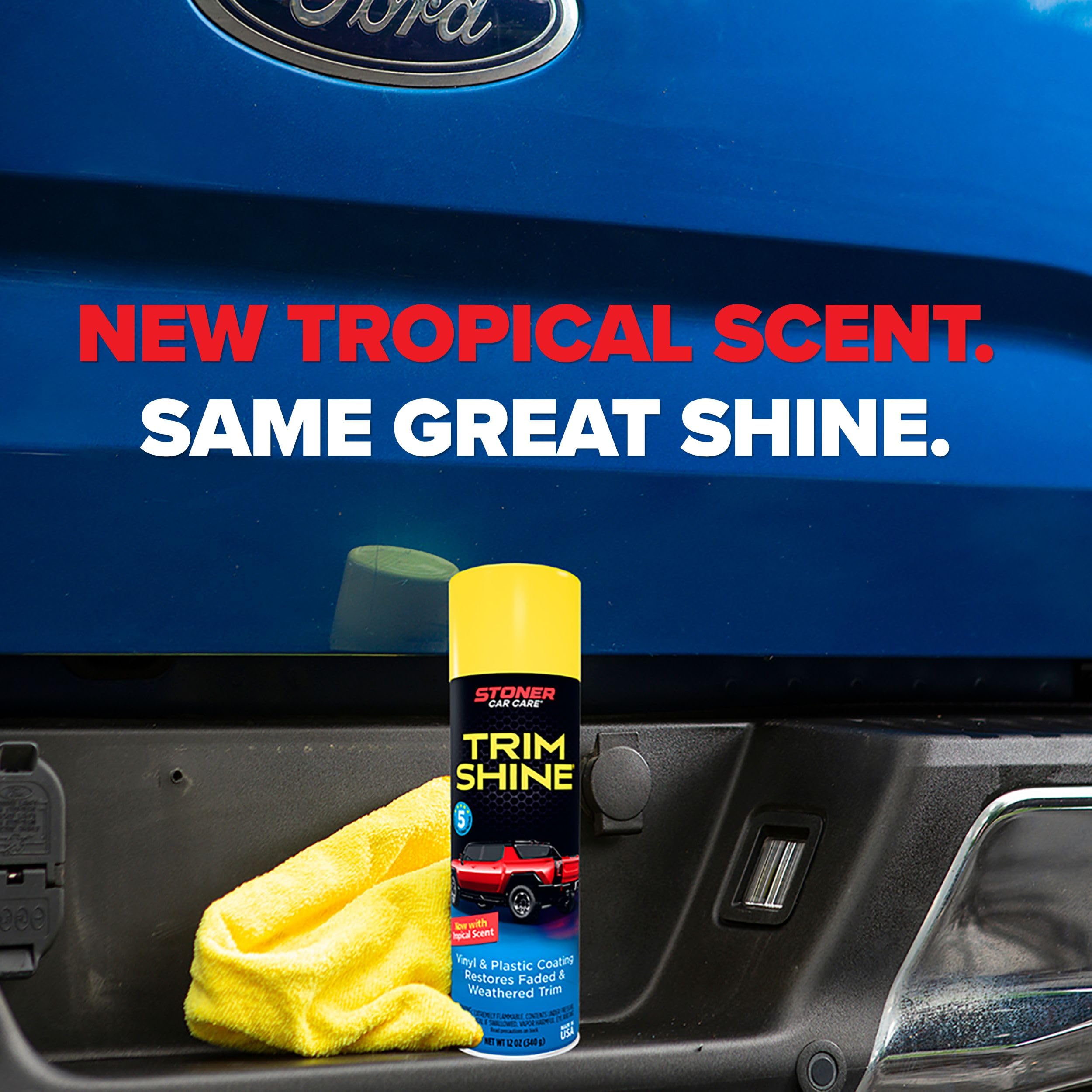 Stoner Car Care label close-up showing ingredient quality and made-in-USA assurance