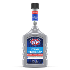 STP front packaging 12 fl oz bottle showing cleaner benefits