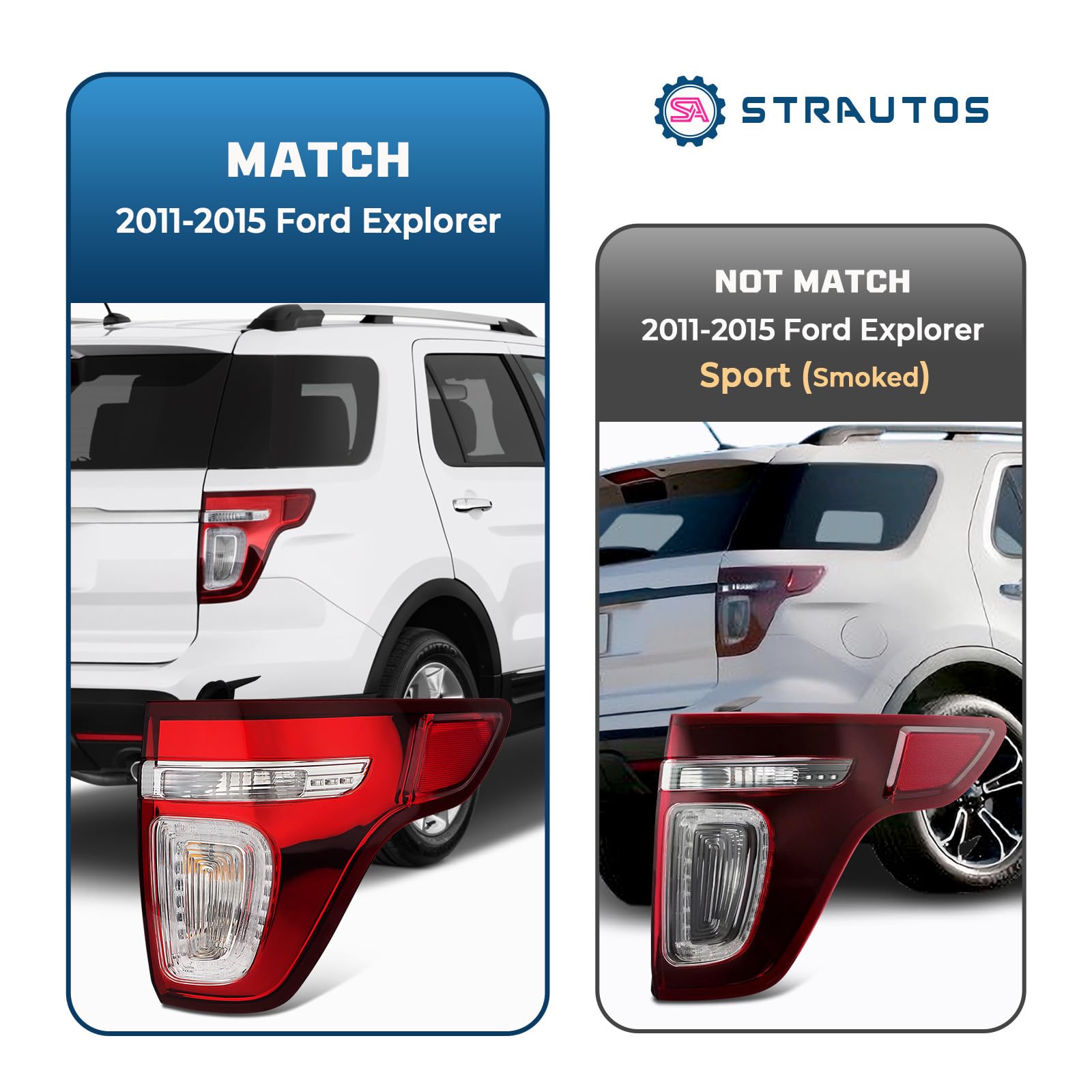 STRAUTOS illuminated tail light at night improving visibility and safety