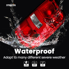STRECOS close-up of polycarbonate lens showing durable clarity benefit