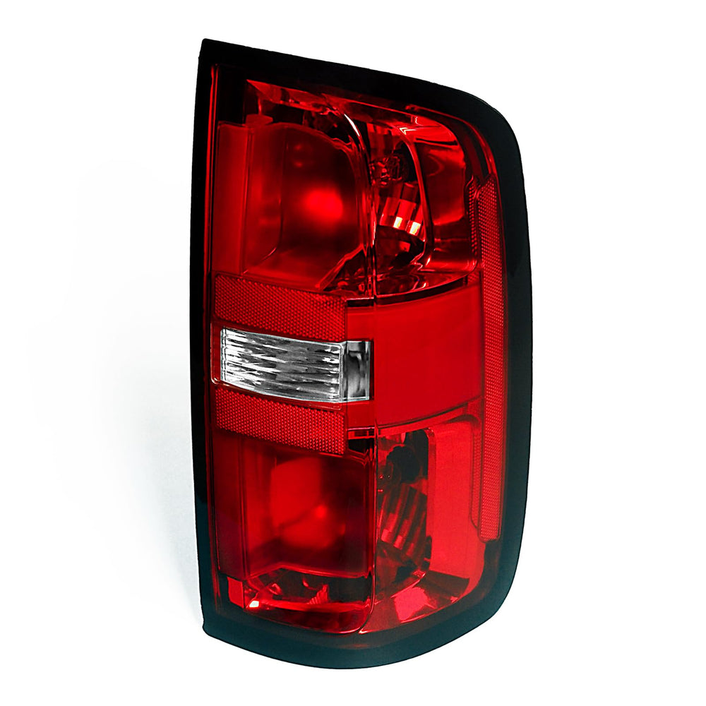STRECOS tail light illuminated on truck at night showing improved visibility benefit