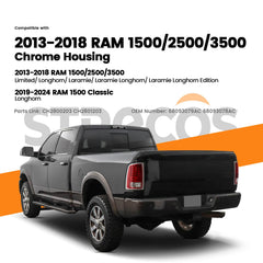 STRECOS installed on RAM rear view demonstrating fitment and bright signaling