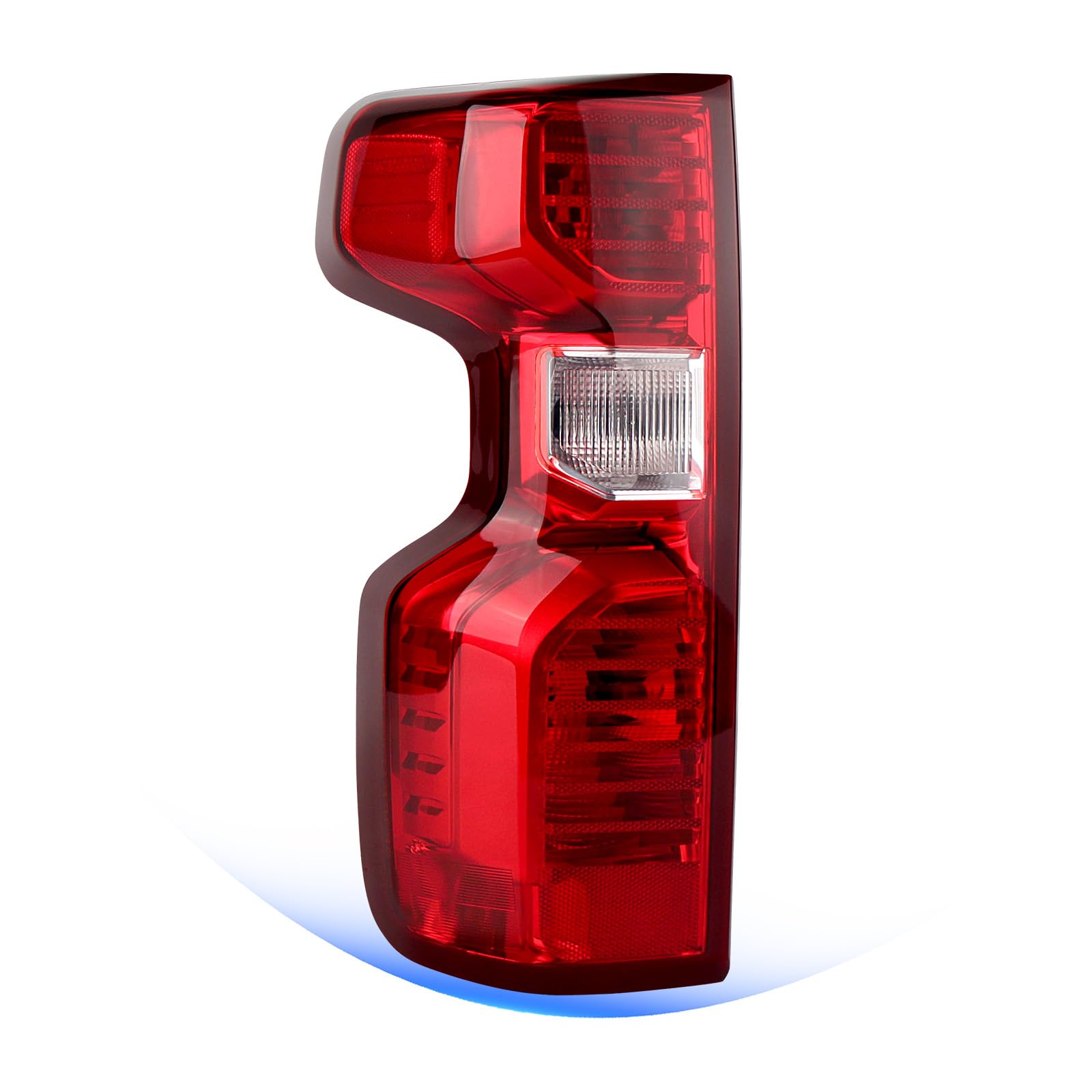 STRECOS left tail light front view showing clean fit and restored appearance