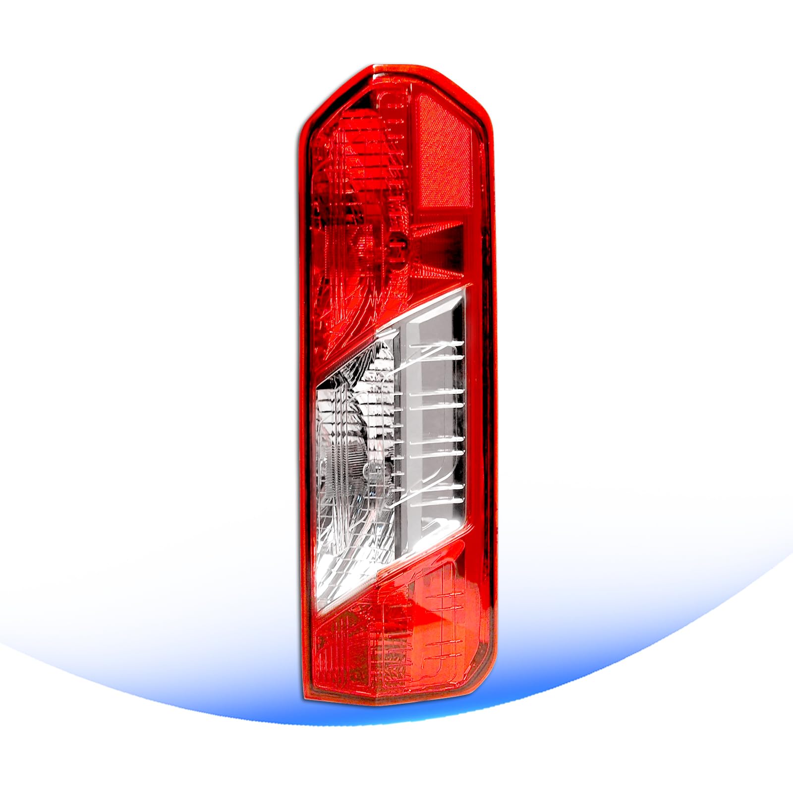 STRECOS right tail light front view showing exact OEM-style fit and clear optics