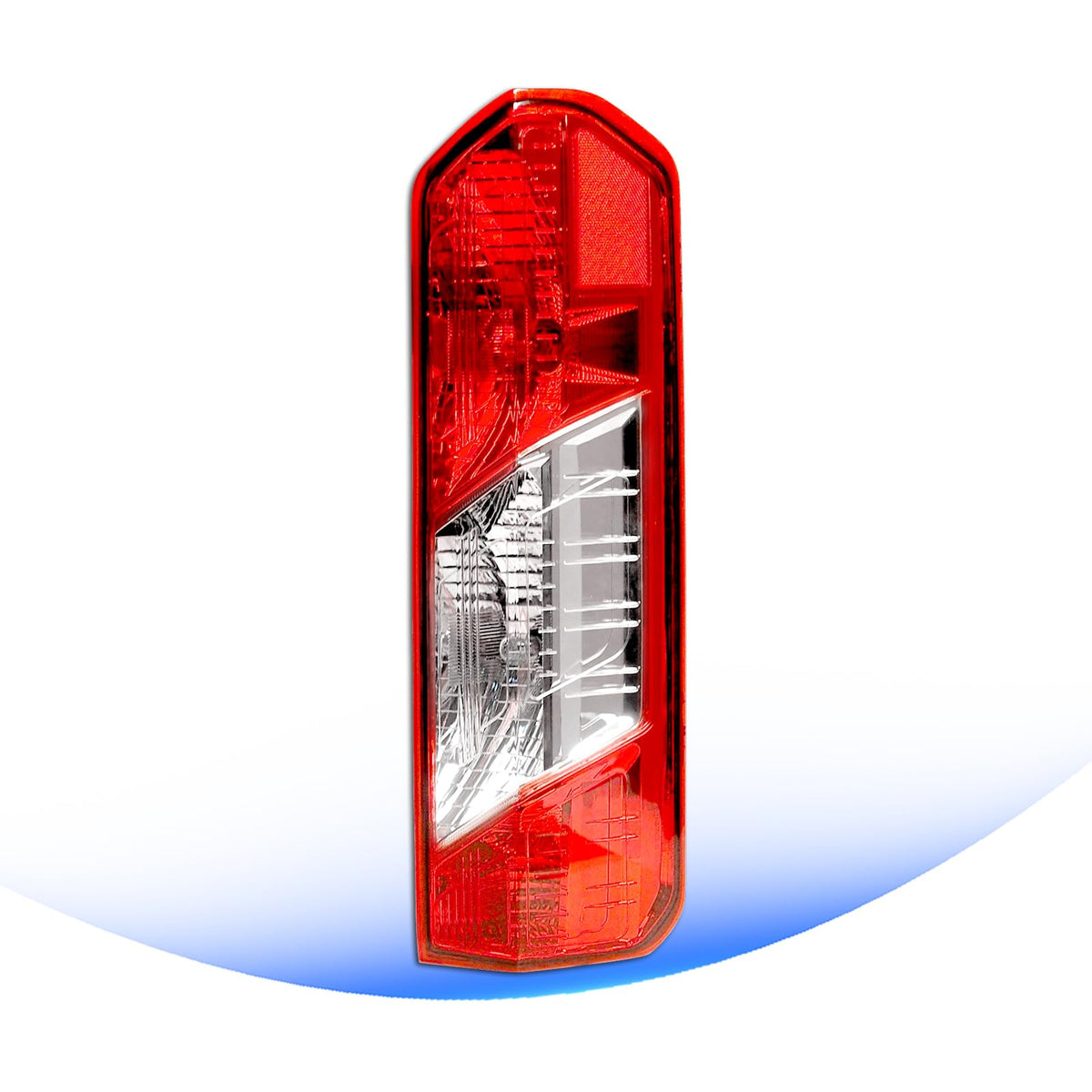 STRECOS right tail light front view showing exact OEM-style fit and clear optics