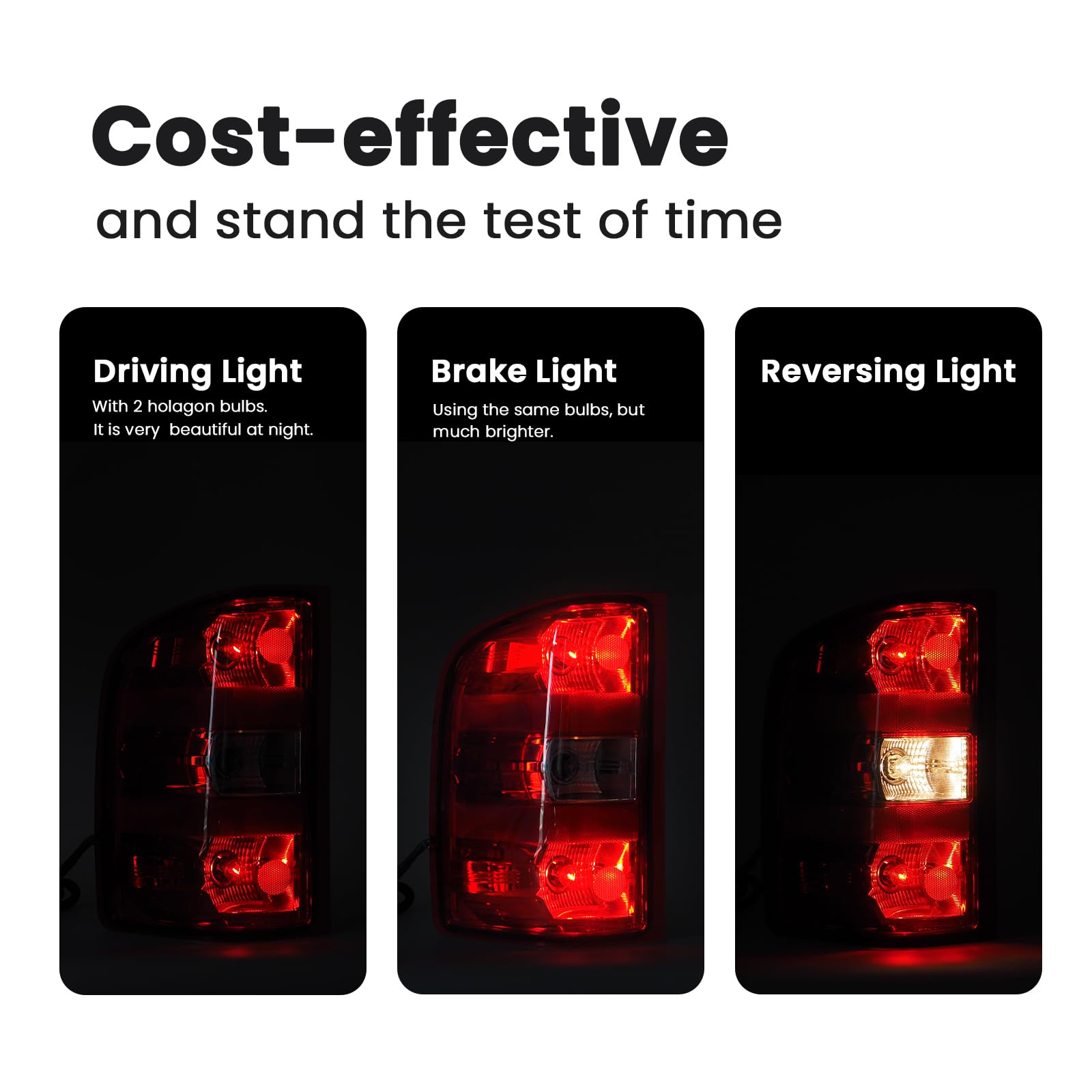 STRECOS tail light next to hand for scale showing correct sizing and fit benefit