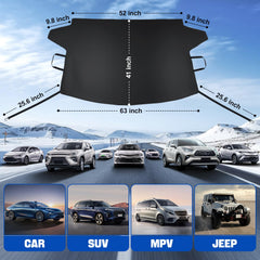 Subody Cldkz installed on a sedan demonstrating quick snow protection