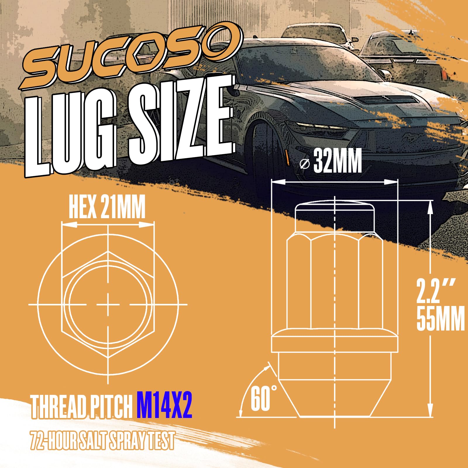SUCOSO close-up showing threads and M14x2.0 accuracy benefit
