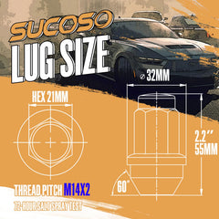 SUCOSO close-up showing threads and M14x2.0 accuracy benefit