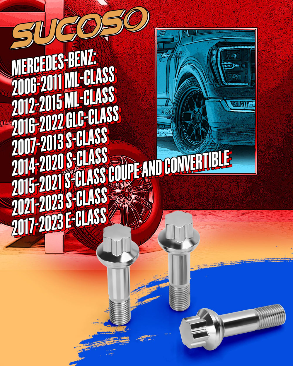 SUCOSO 17mm hex head detail highlighting durable hex for secure torque application