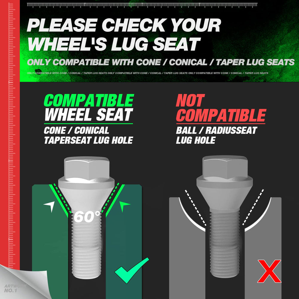 SUCOSO lug bolt installed on a BMW wheel demonstrating proper engagement