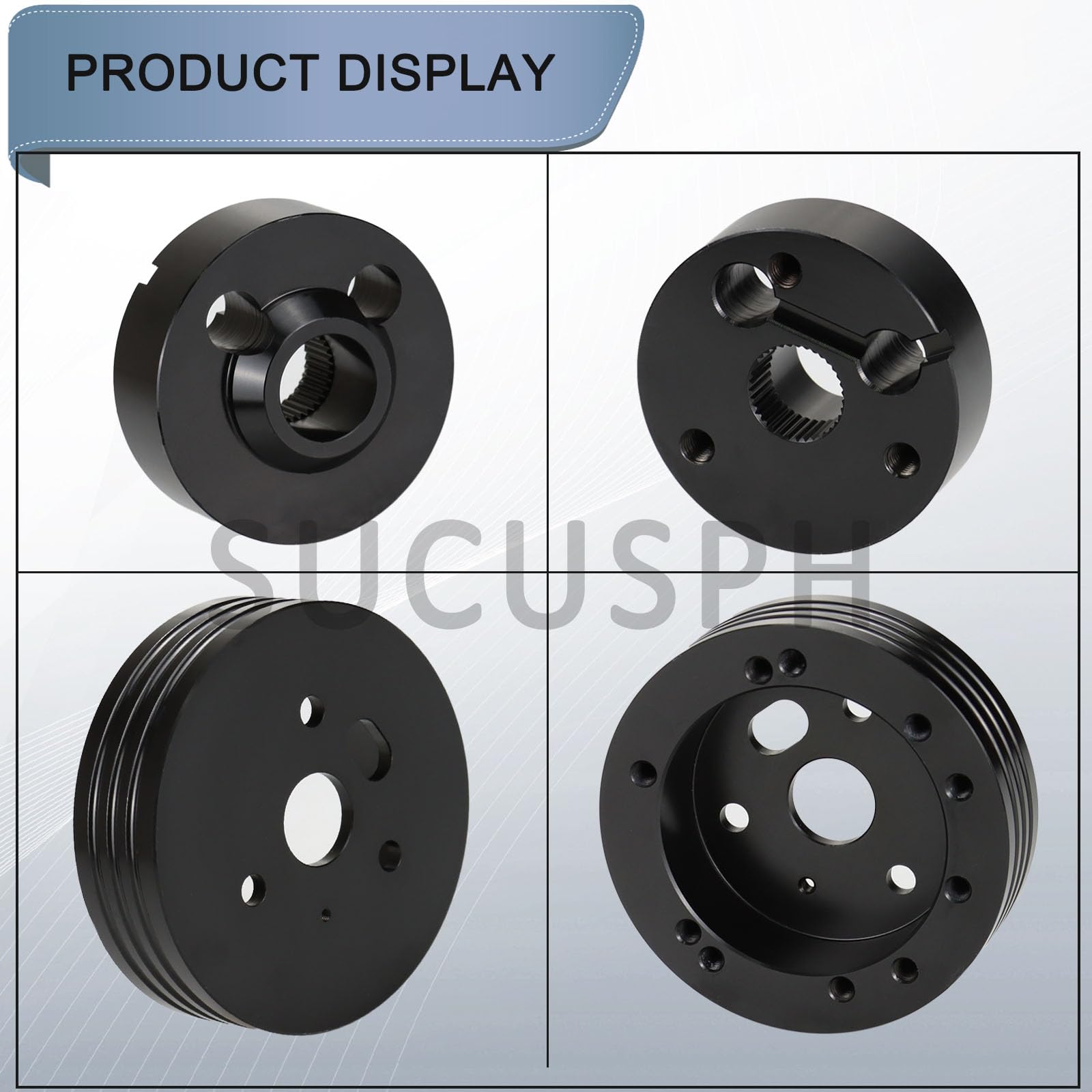 Sucusph adapter with included bolts, sleeve and ring, for complete installation kit