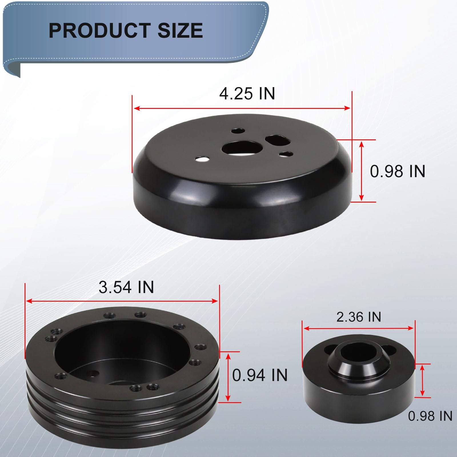 Sucusph adapter next to ruler for scale, showing size and correct spline depth