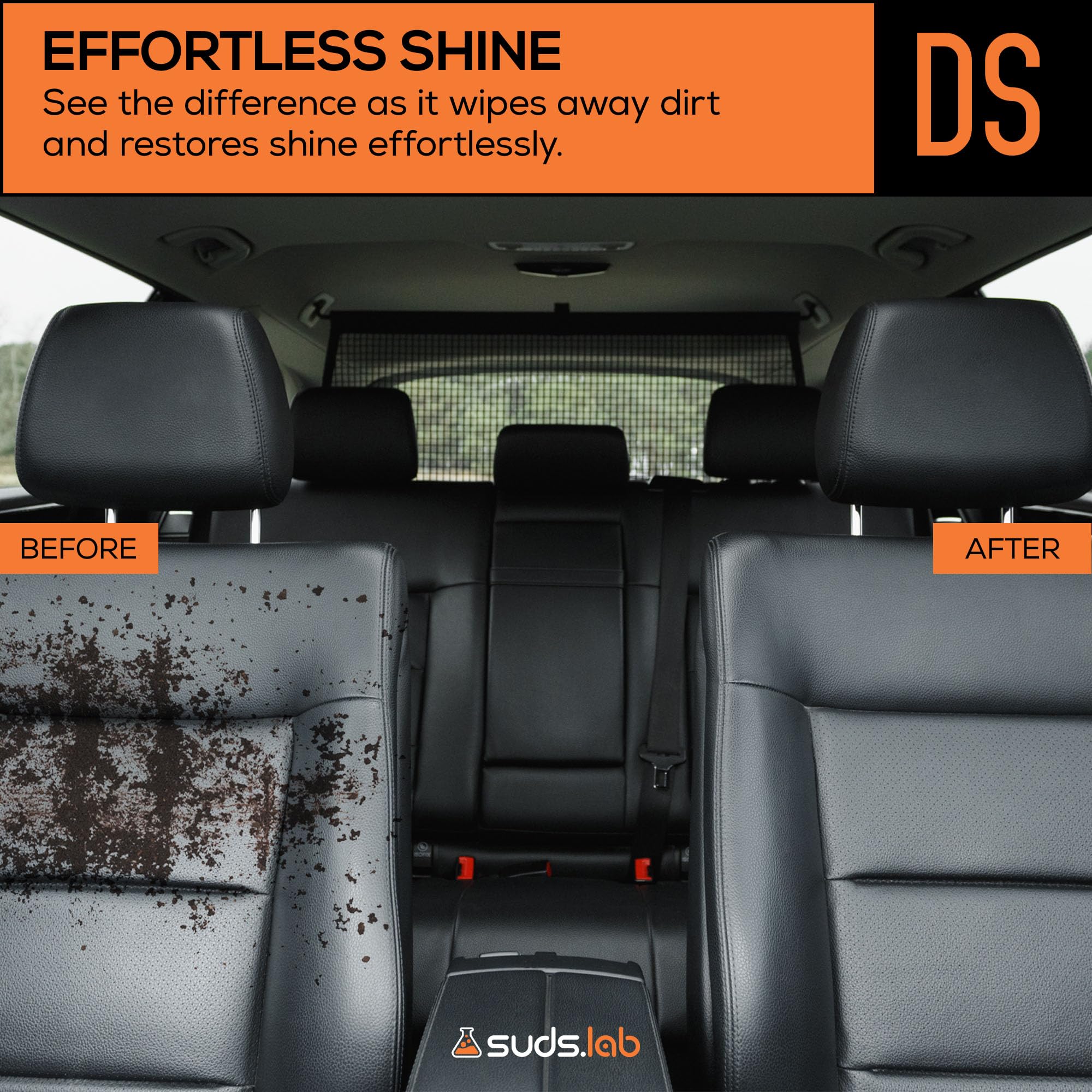 suds.lab sponge in hand highlighting compact size and ergonomic grip for easier detailing