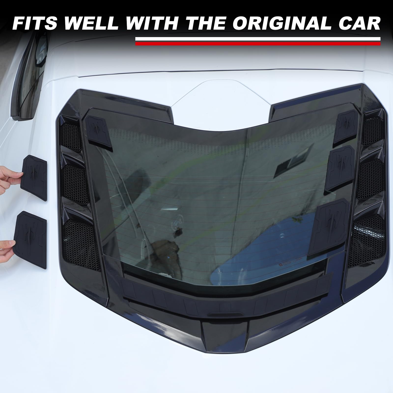 Suetlcoity center spoiler cover detail with sealing strip for water protection