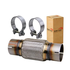 SUISFLXGRO front packaging showing pipe and included clamps for quick fit