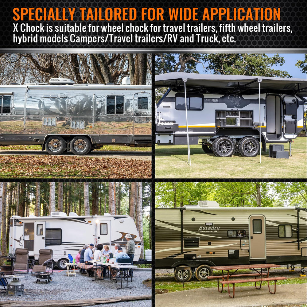 Sulythw in a campsite next to an RV showing real-world stability and comfort benefit