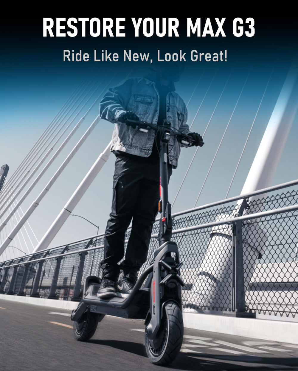 sumaxium on scooter in city commute offering smoother rides