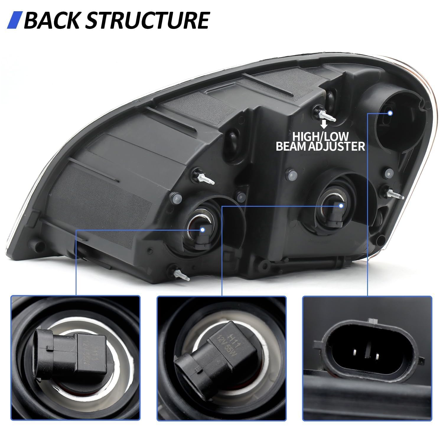 Sunhua side profile showing mounting points and easy alignment advantage